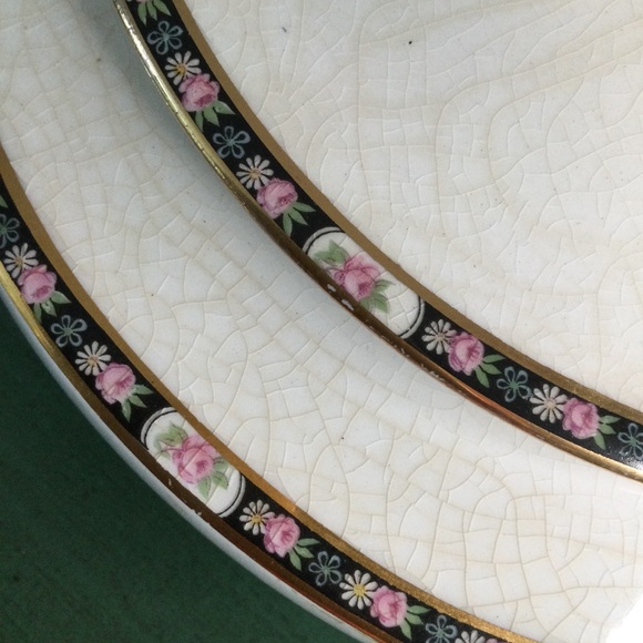 Antique 1920s HOMER LAUGHLIN Covered Serving Dish – Gold Trim Crackled Glaze EUC - Picture 5 of 16